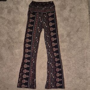 Shosho Black and Orange Floral Patterned Garment